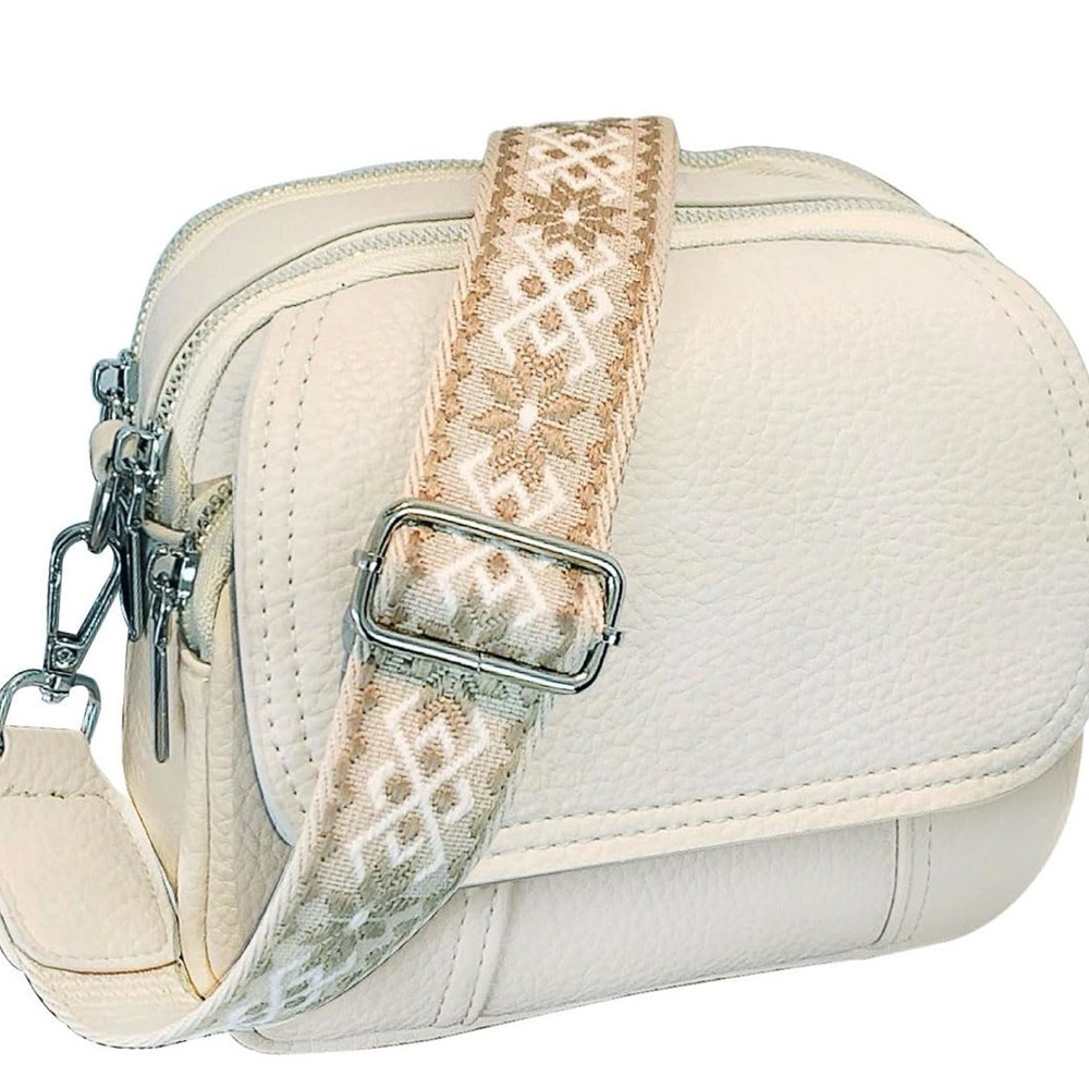 Elegant Cream Crossbody Bag NWOT